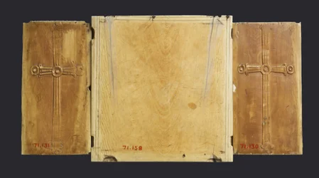 Icône triptyque de la Vierge et l